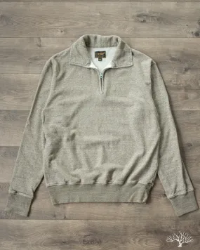 1/4 Zip Campus Pullover - Sage