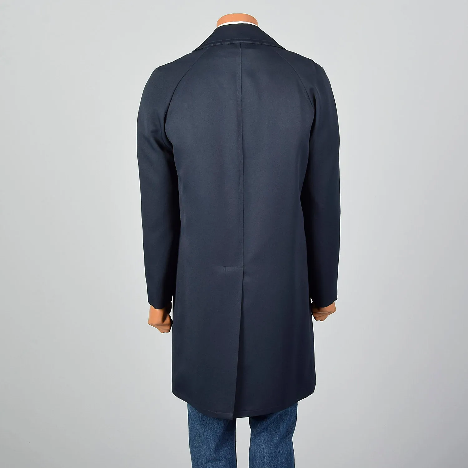 1970s Navy Overcoat with Removable Liner