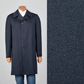 1970s Navy Overcoat with Removable Liner