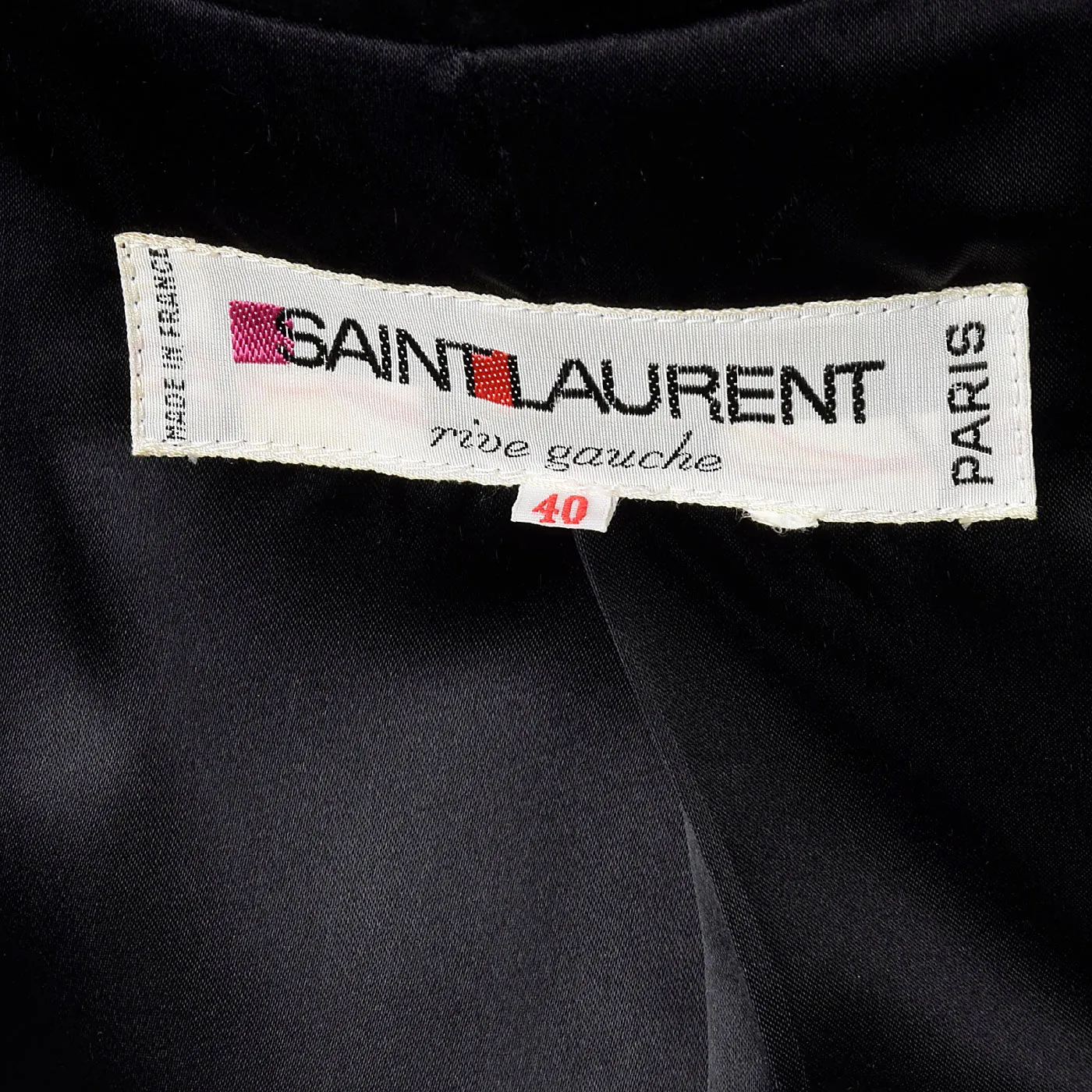 1980s Yves Saint Laurent Velvet Swing Coat