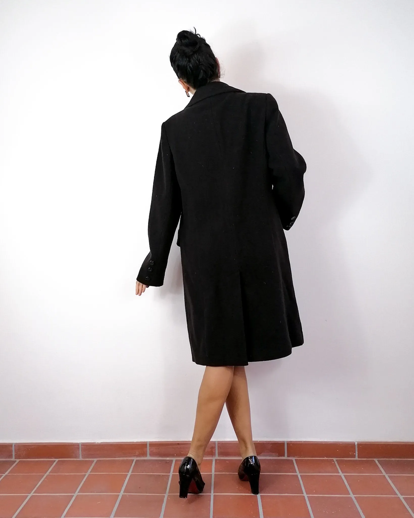 80s vintage wool winter coat