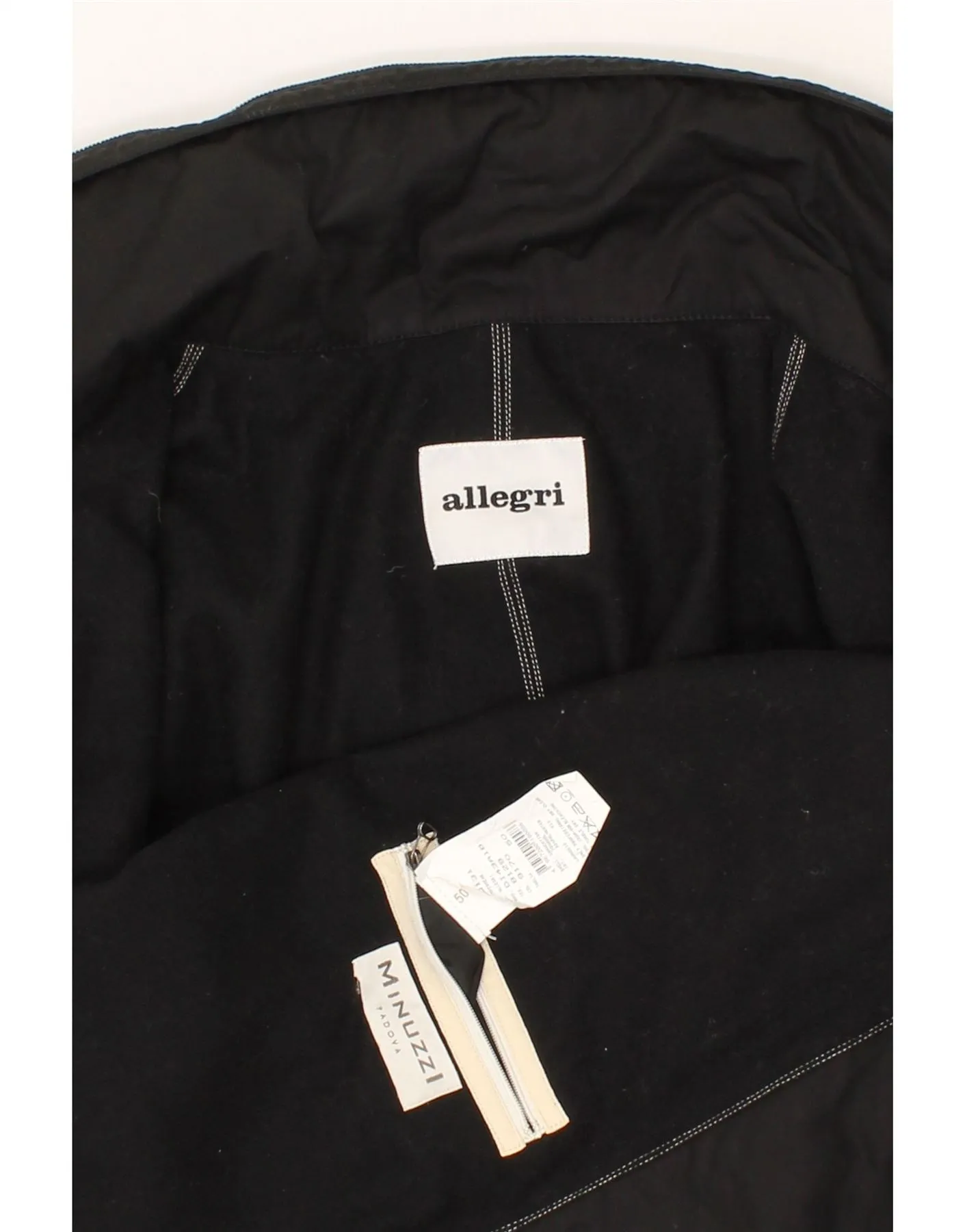 ALLEGRI Womens Overcoat IT 50 XL Black Cotton