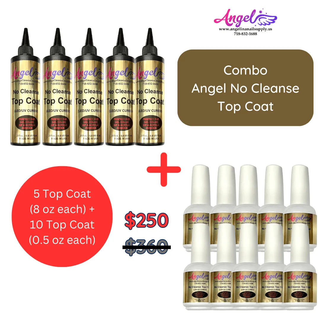 Angel No-Cleanse Top (Combo 5 bottles 8oz each   10 bottles 0.5oz each)