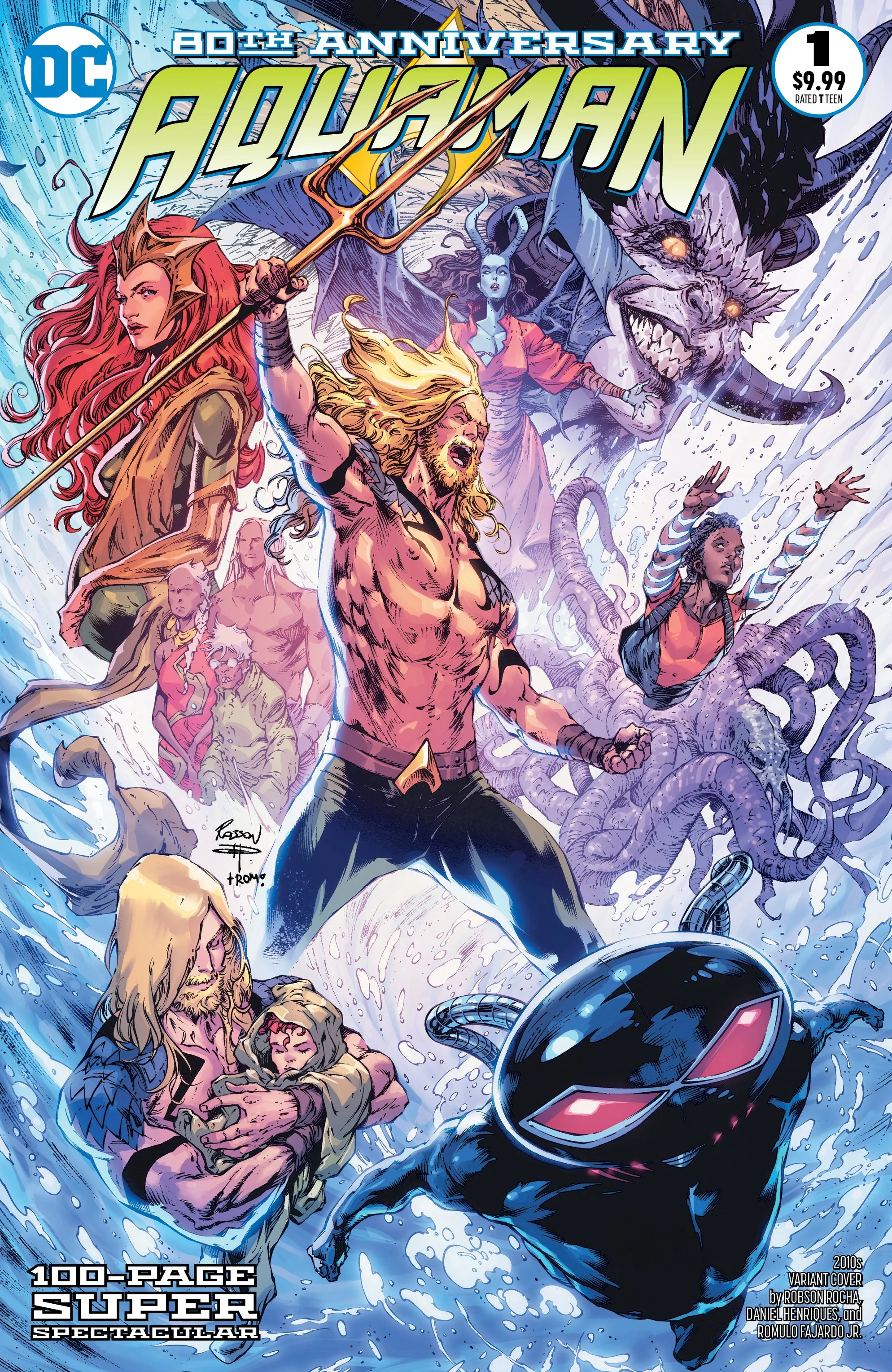 AQUAMAN 80TH ANNIVERSARY 100-PAGE SUPER SPECTACULAR #1 (ONE SHOT) CVR I ROBSON ROCHA 2010S VAR