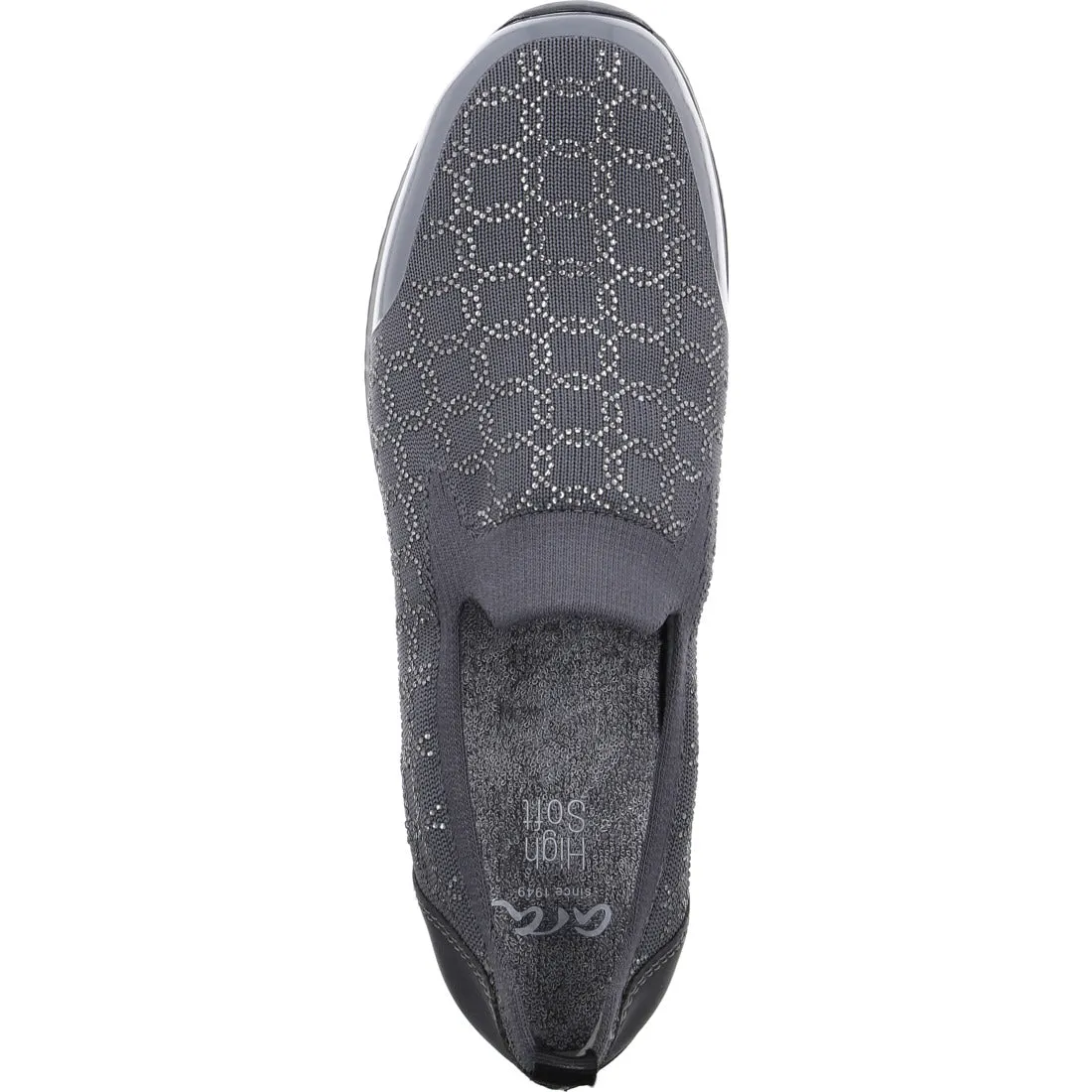 Ara 12-44005 Graphit Sparkle Slip On Sneaker