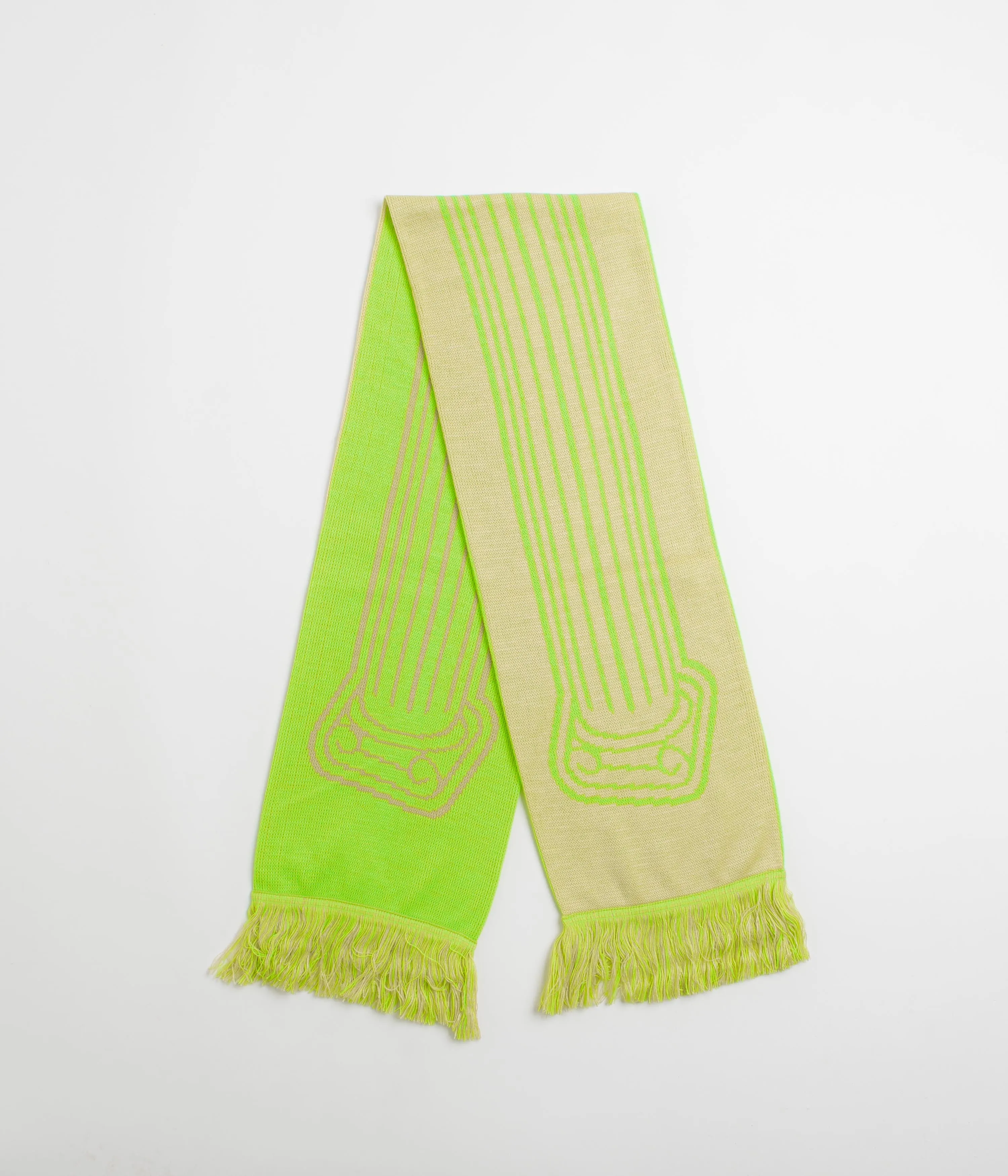 Aries Column Scarf - Fluoro Green