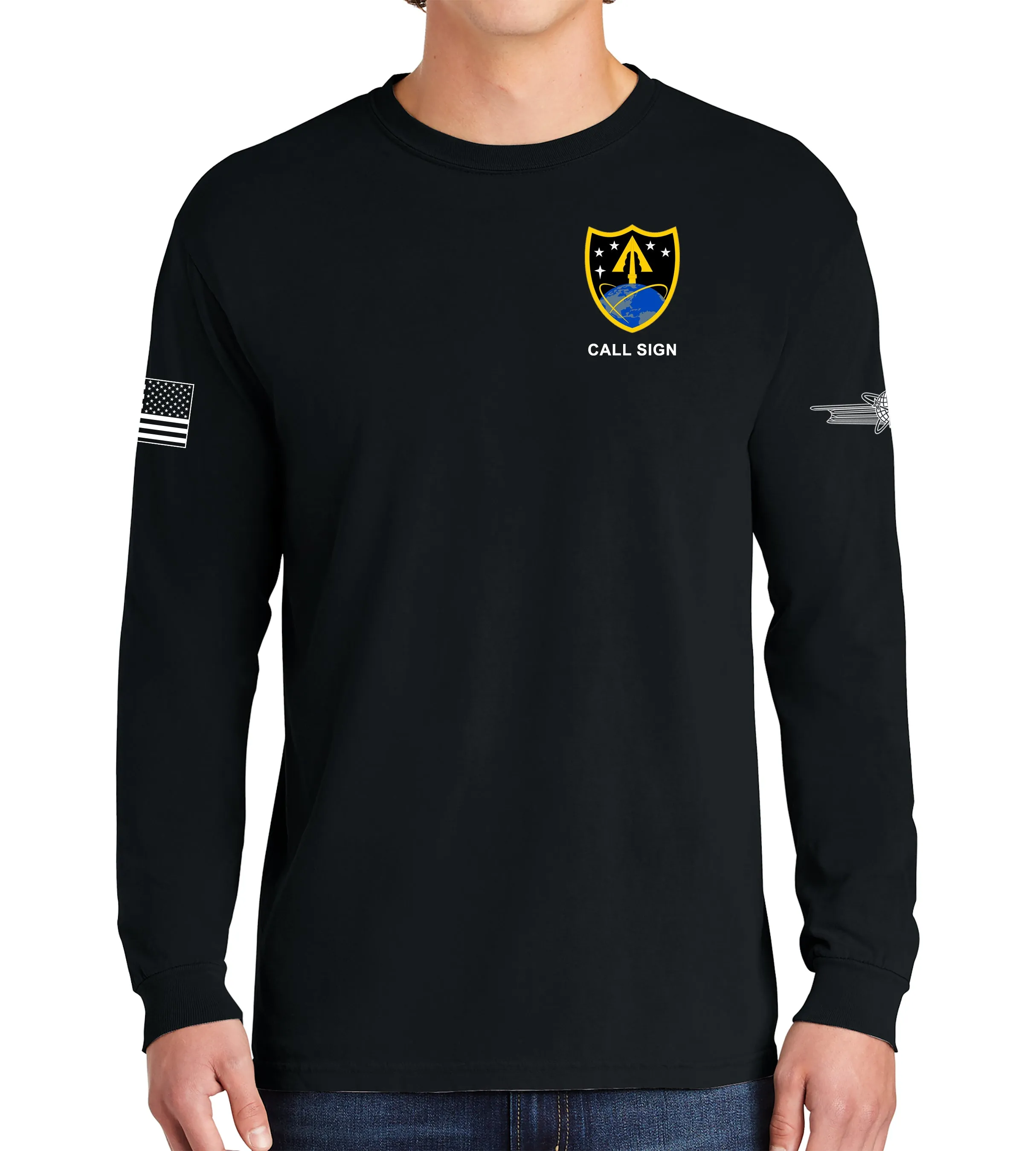 ARMY Long Sleeve 50-50 Blend Unisex Shirt. This shirt IS approved for PT.