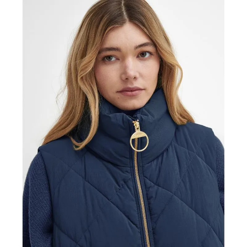 Barbour Leverton Ladies Puffer Gilet - Navy/Classic