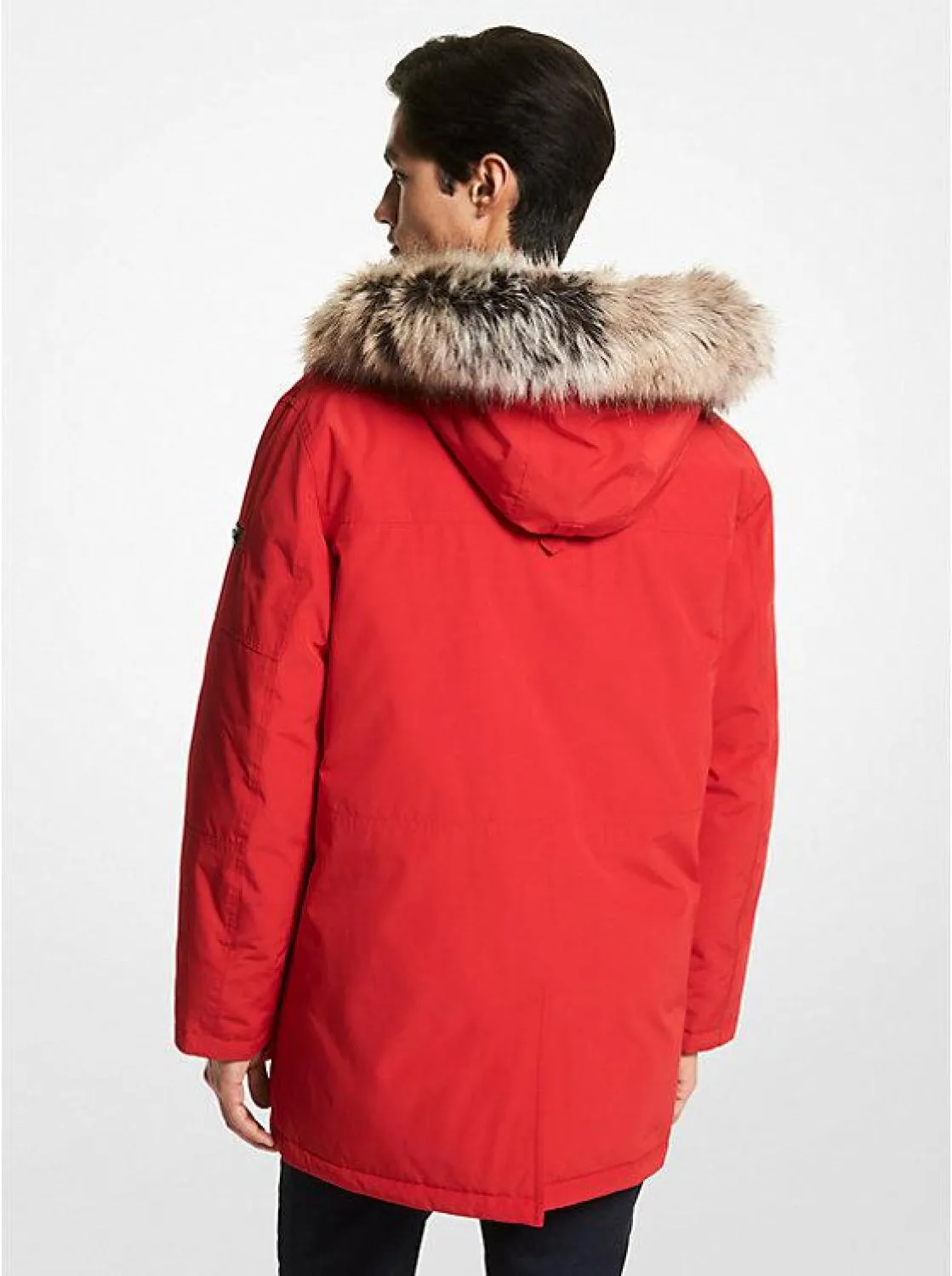 Benson Faux Fur Trim Woven Parka