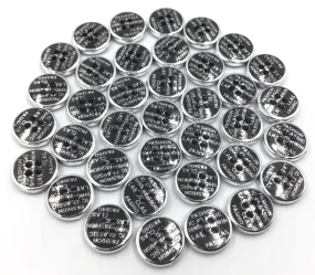 Black & Silver Polyester Button