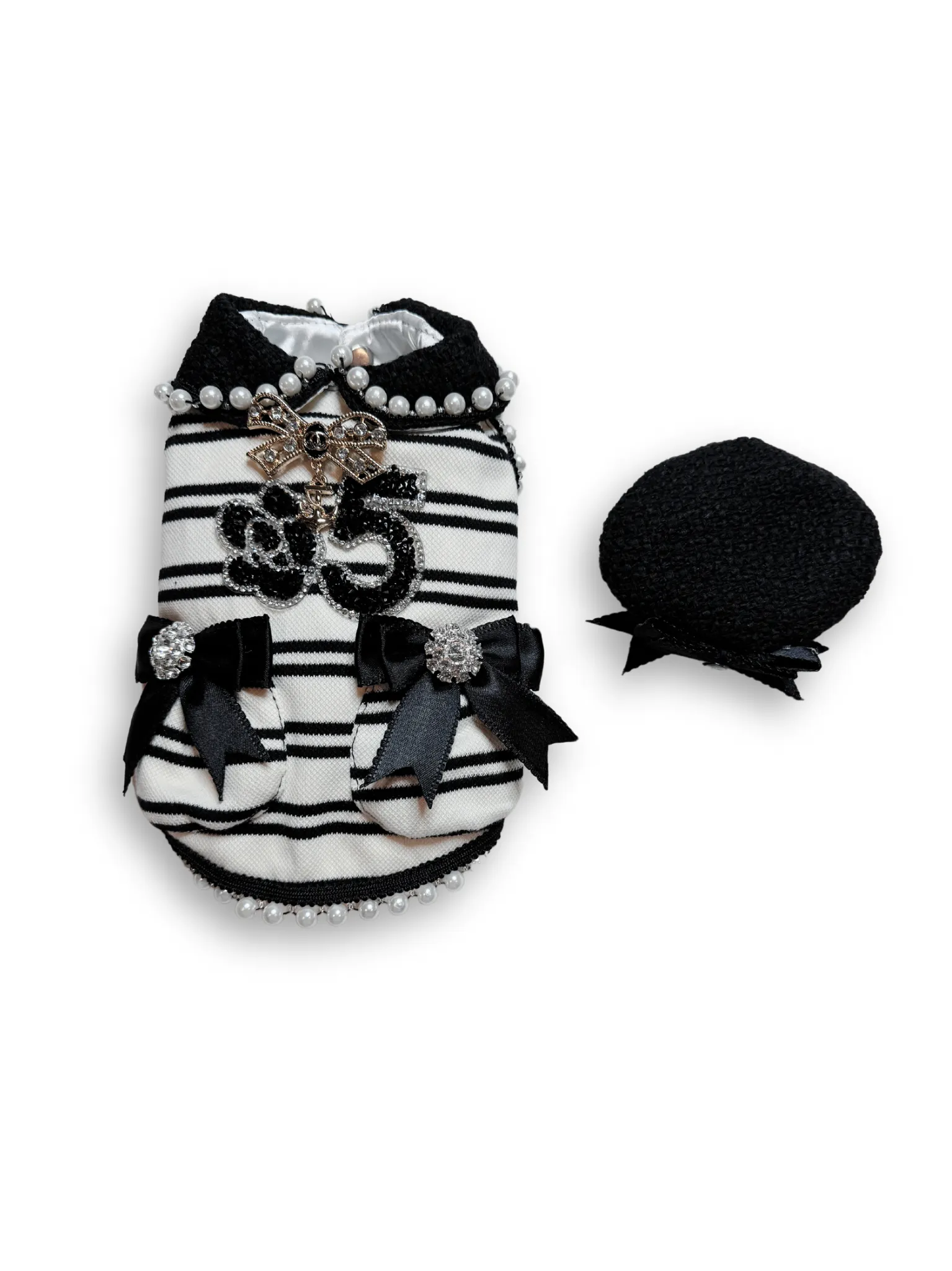 Black & White Nautical Belle Dress Set