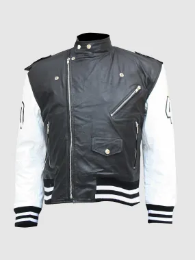 Black & White Varsity Jacket