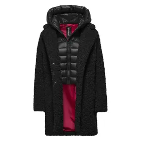 Bomboogie cappotto in Sherpa Fleece Odessa Overcoat CW6570TSFC4 90 nero