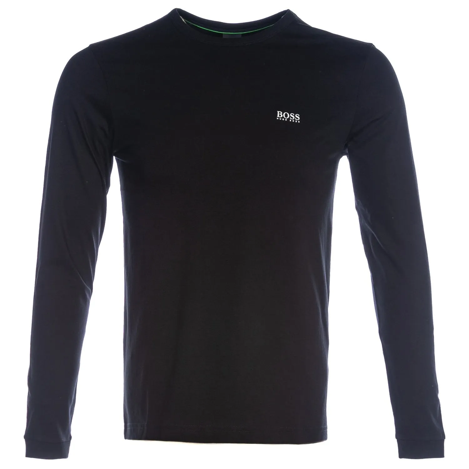 BOSS Togn Long Sleeve T Shirt in Black & Silver