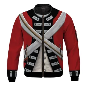 British Army Red Coat Bomber Jacket