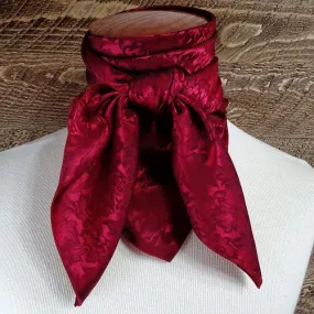 Burgundy Jacquard Scarf