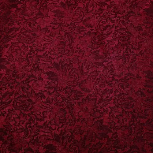 Burgundy Jacquard Scarf