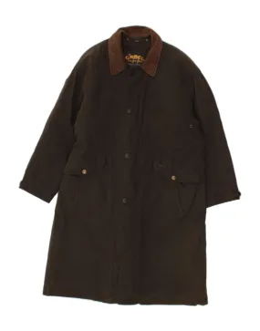 CAMEL Mens Waxed Cotton Overcoat IT 52 XL Brown Cotton