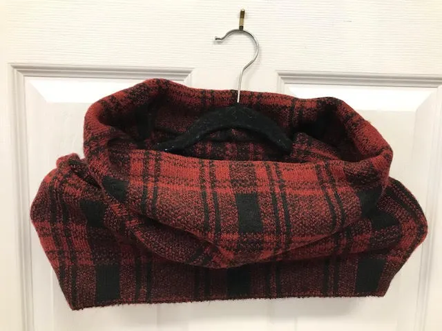 Campfire Infinity Scarf-Burgundy