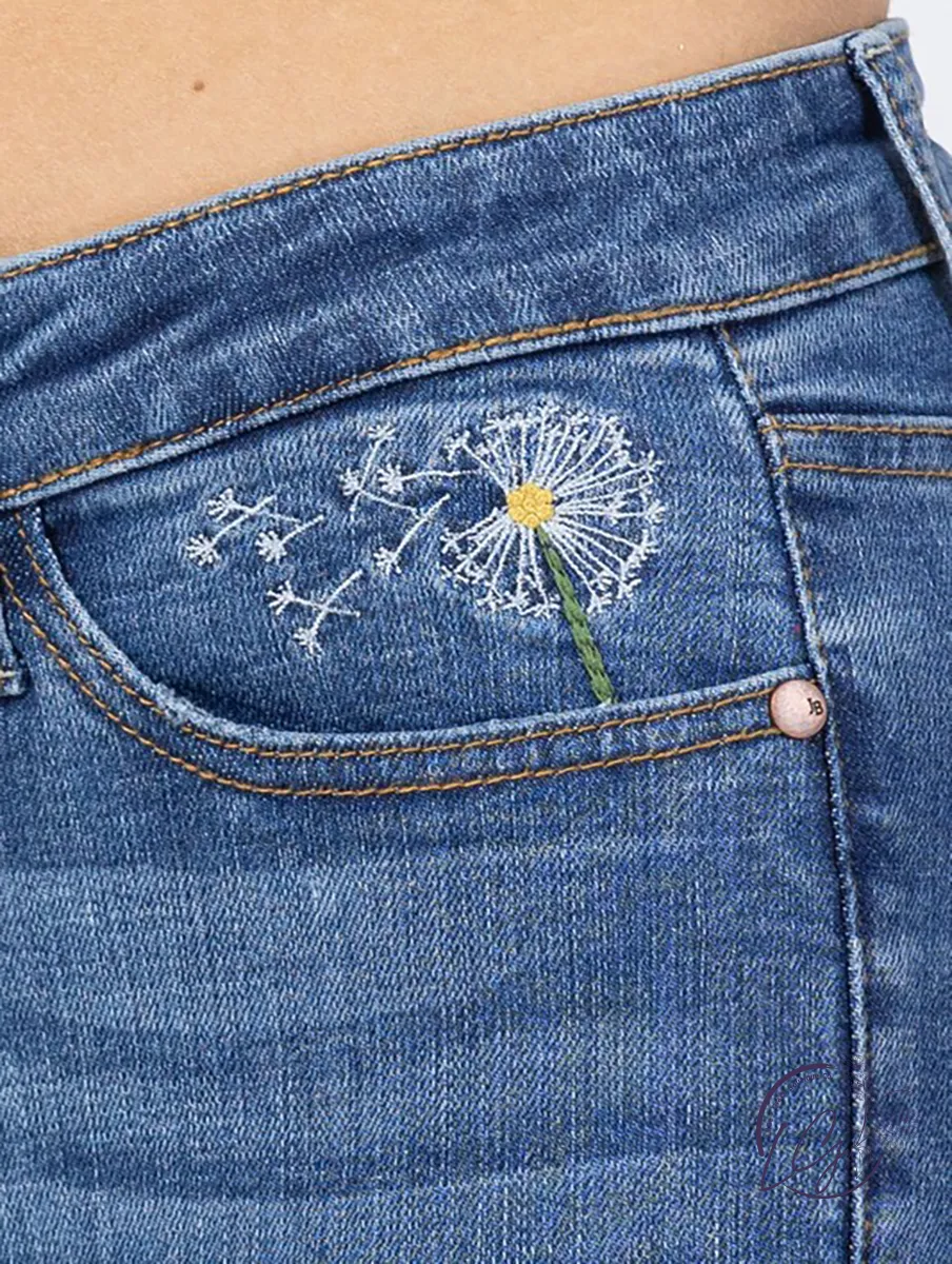 Carrie High-Rise Dandelion Skinny by Judy Blue