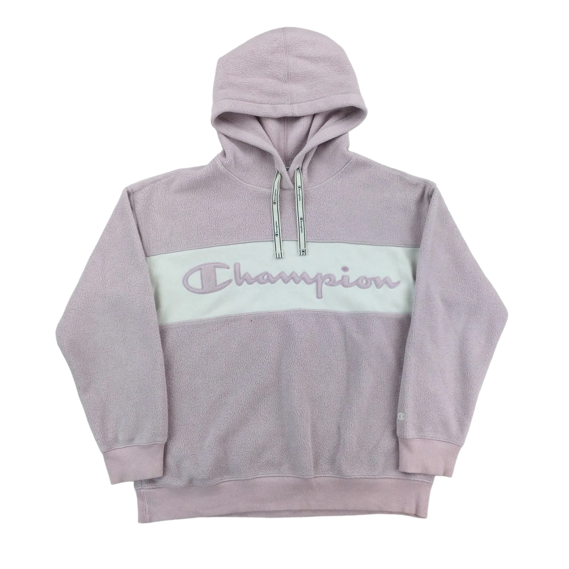 Champion Spellout Fleece Hoodie - Large