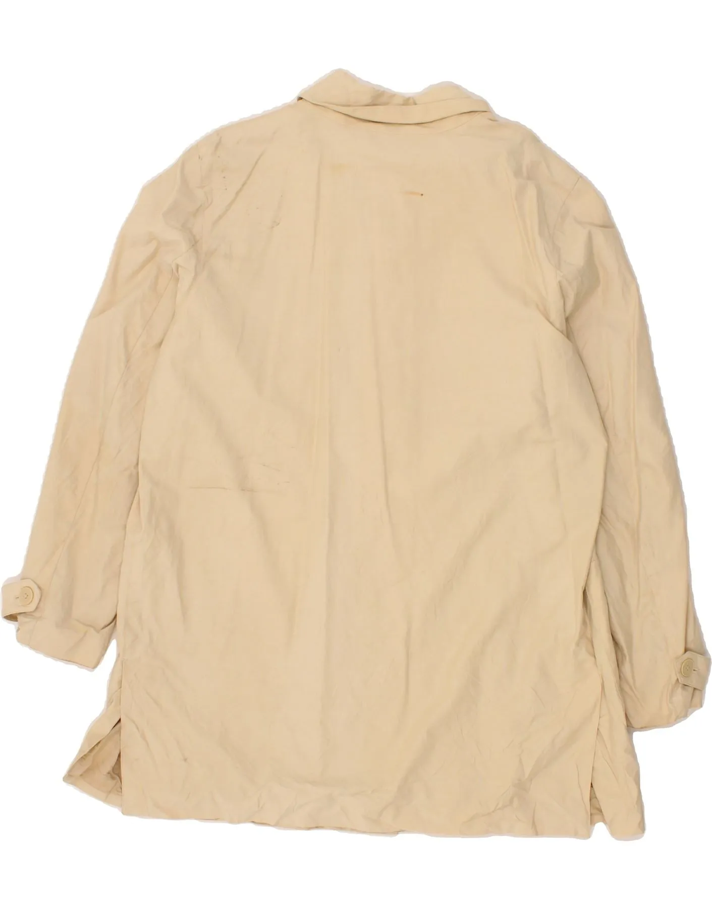 CHAPS Womens Overcoat UK 18 XL Beige Cotton