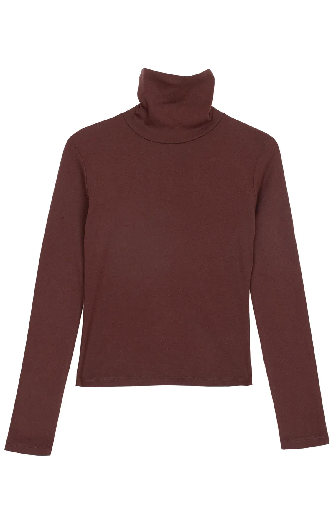 Chocolate Turtleneck Bellevue Tee