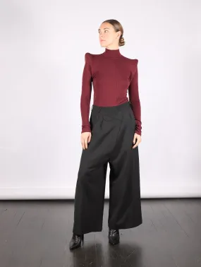 Circle Shoulder Turtleneck in Bordeaux by Melitta Baumeister