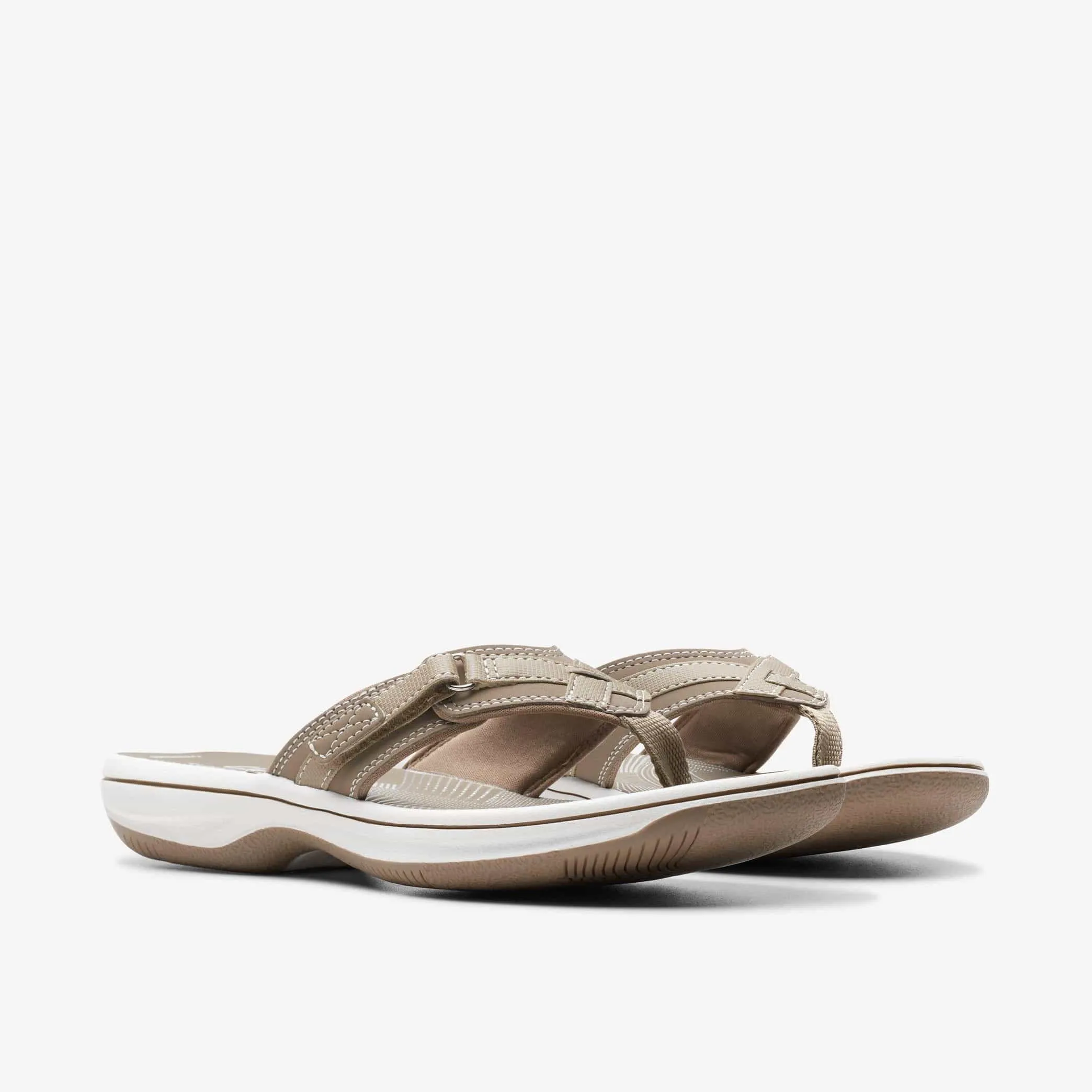 Clarks Women's Breeze Sea Flips- Light Taupe