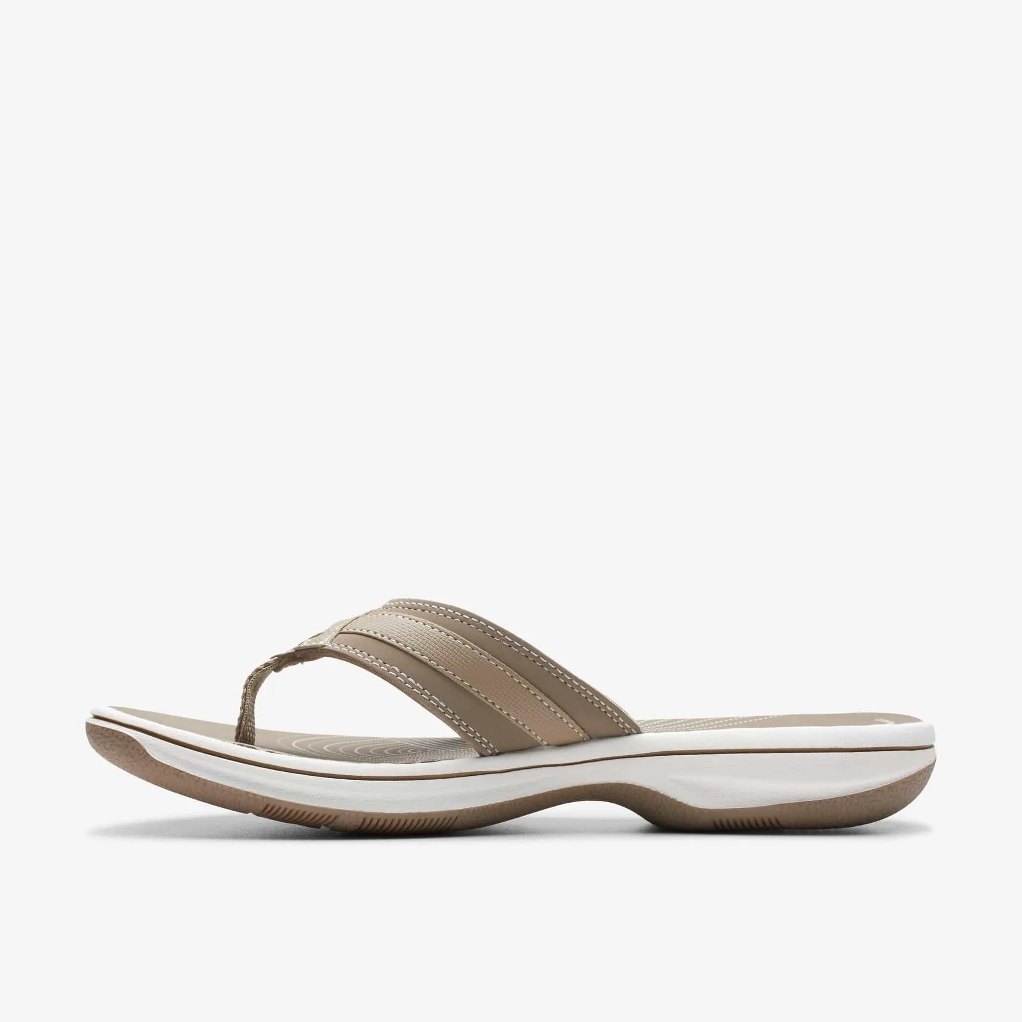 Clarks Women's Breeze Sea Flips- Light Taupe