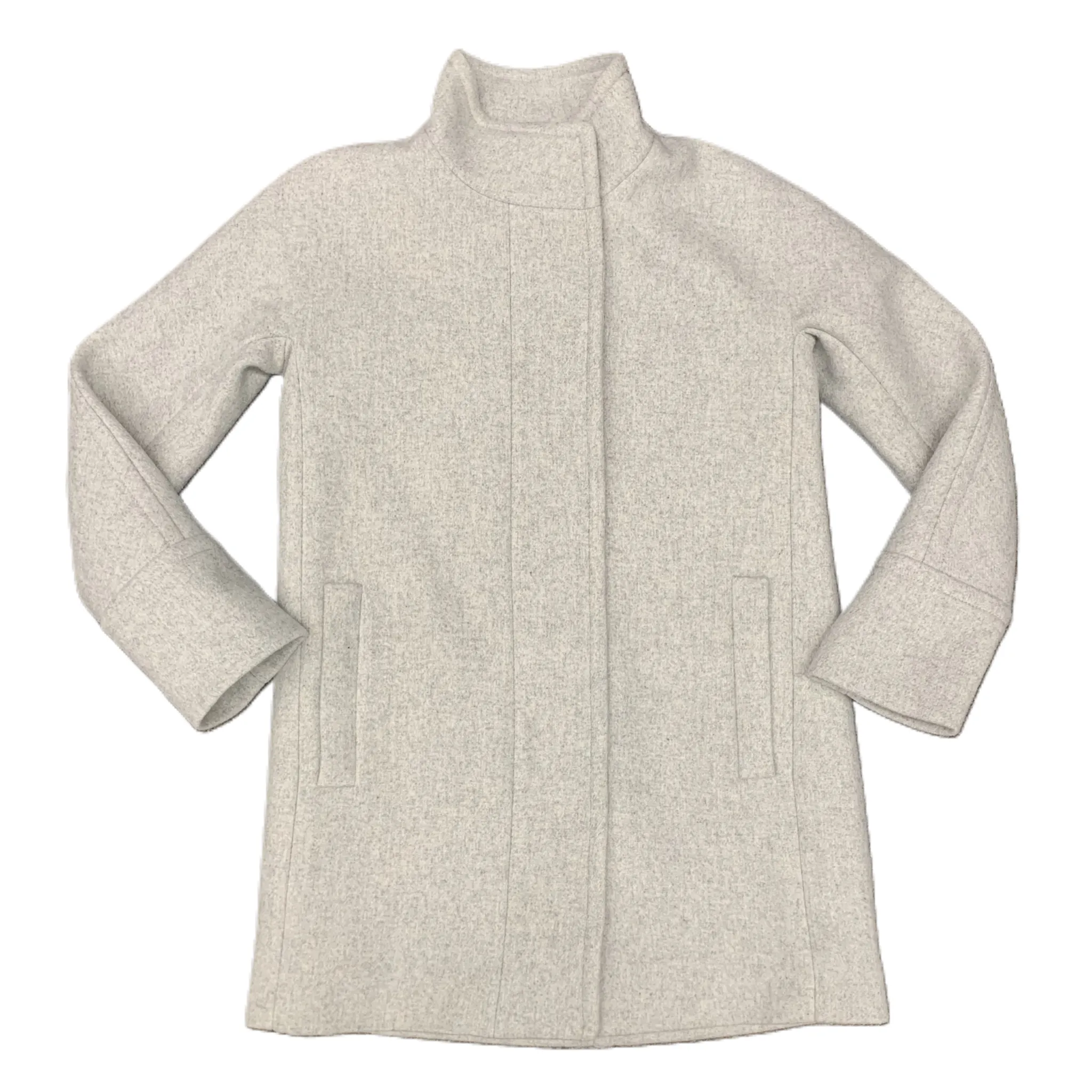 Coat Wool By J. Crew In Grey, Size: S