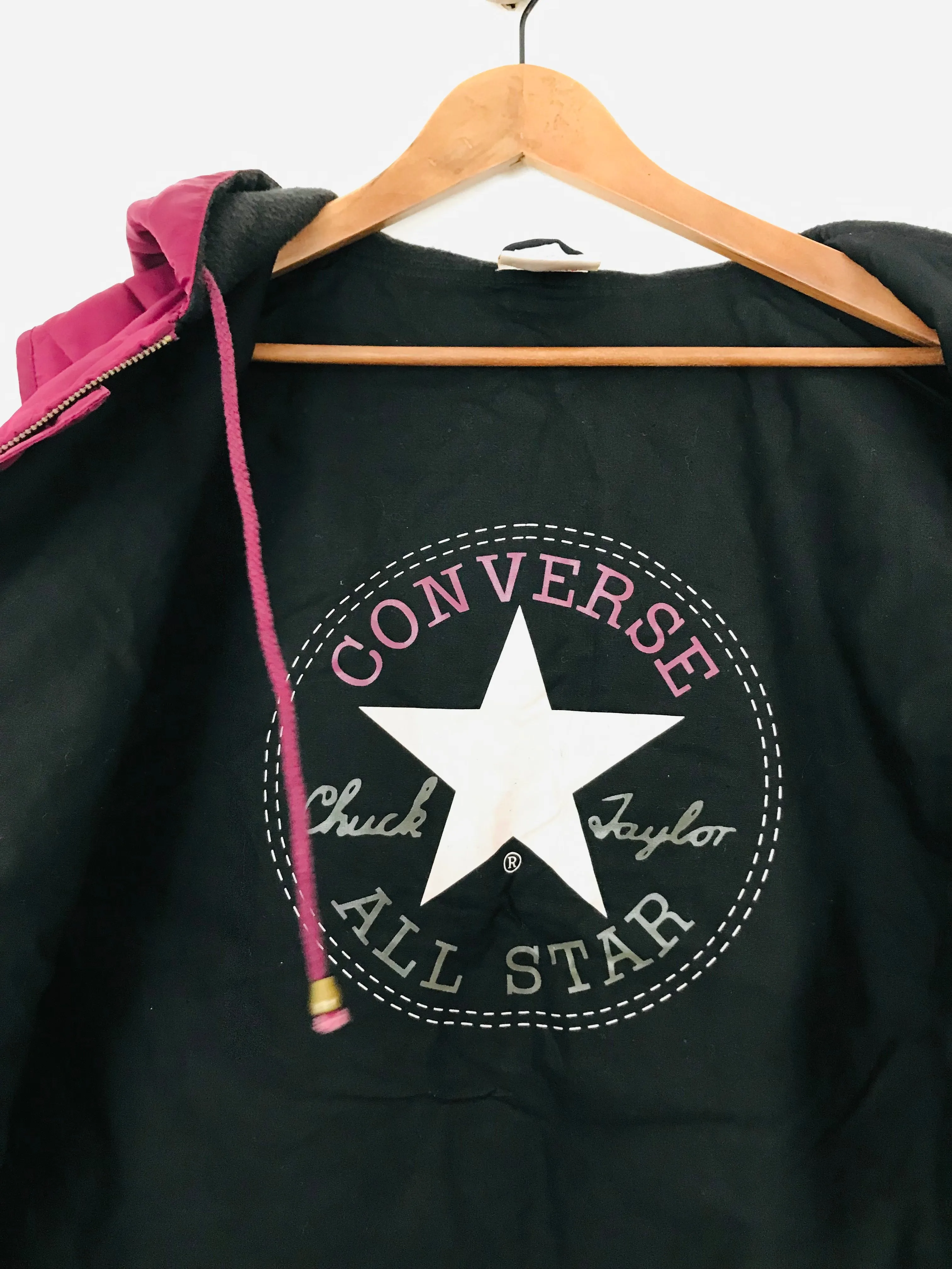 Converse All Star Women's Quilted Hooded Gilet Jacket | L UK14 | Red