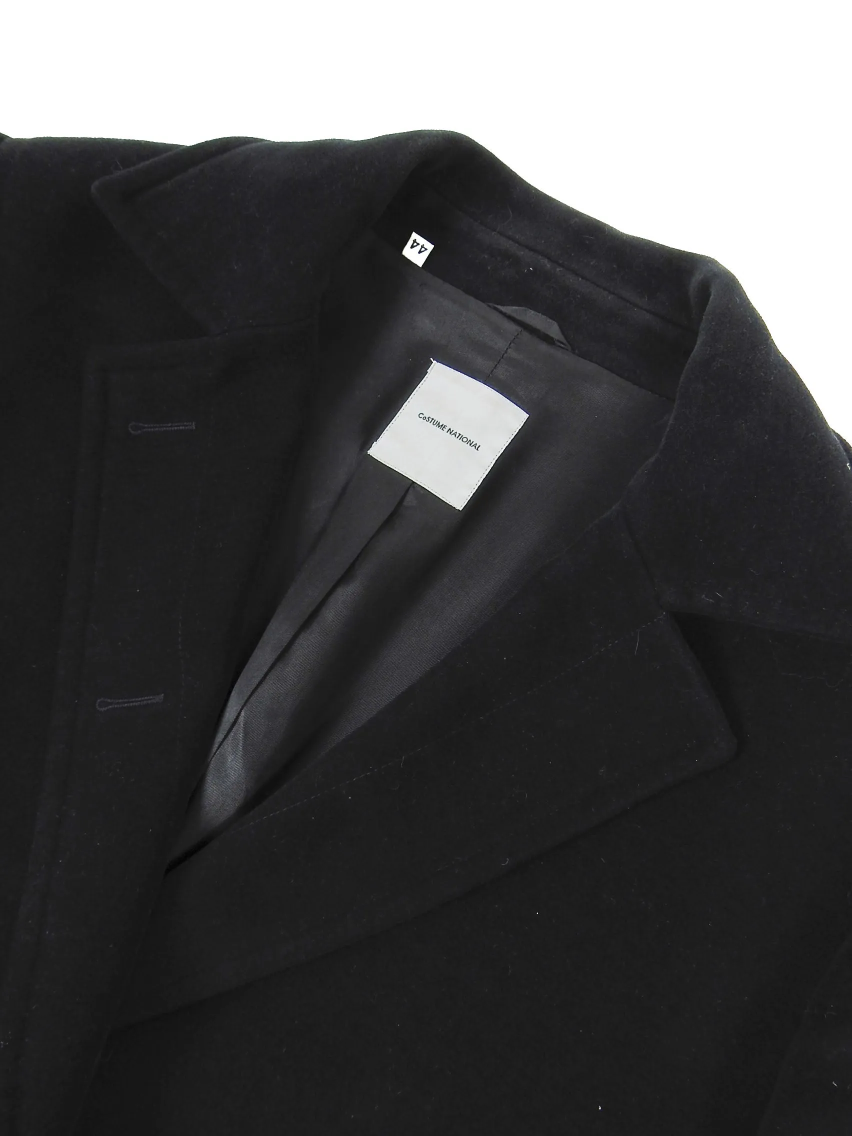 Costume National Overcoat Black 44