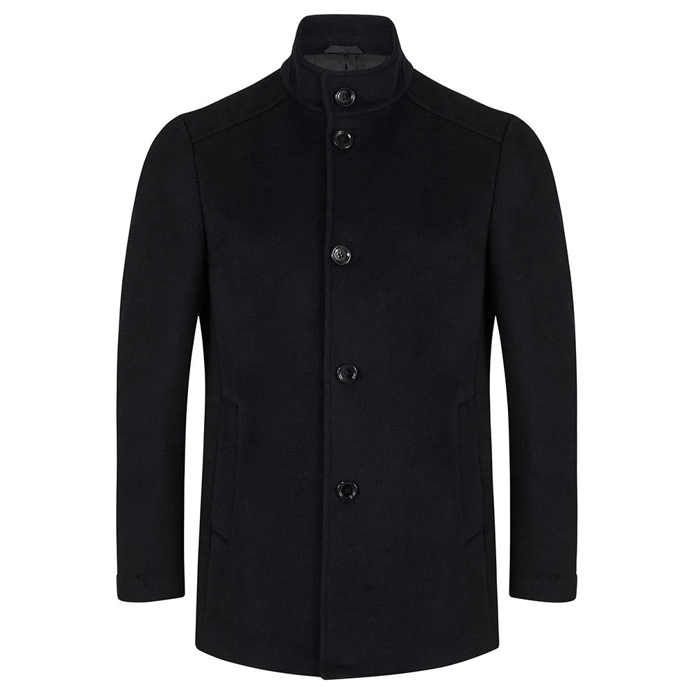 Daniel Grahame Wool-Rich Overcoat | Black