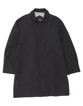 DANIEL HECHTER Mens Overcoat IT 52  XL Black Cotton