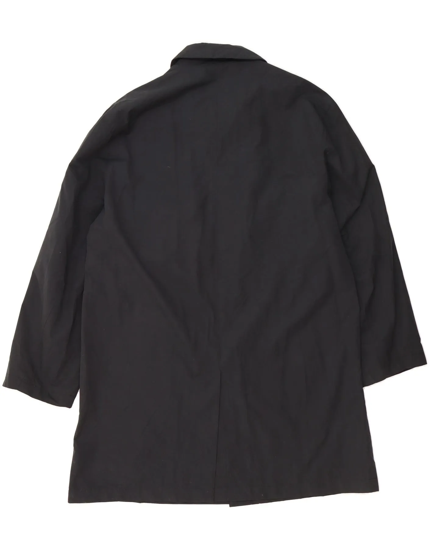 DANIEL HECHTER Mens Overcoat IT 52  XL Black Cotton