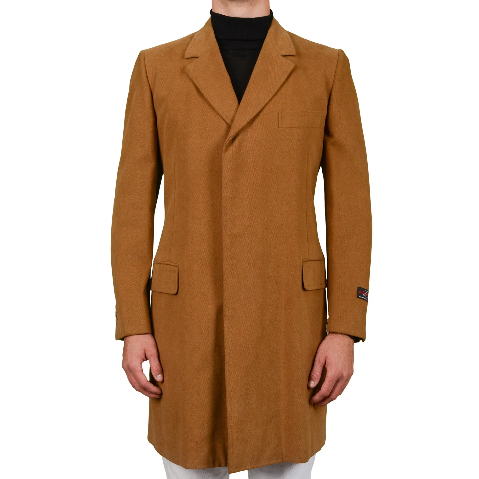 D'AVENZA Roma "Wessex" Handmade Rust Cotton Coat EU 50 NEW US 40