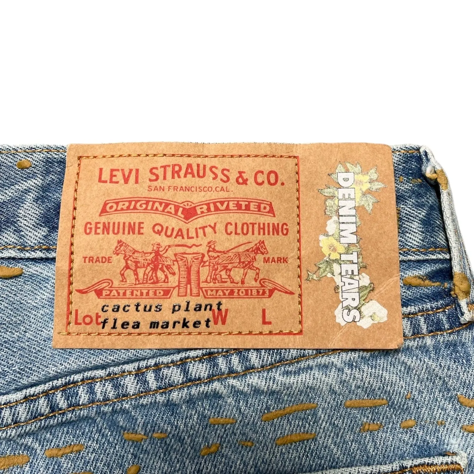 Denim Tears x Cactus Plant Flea Market x Levi's ComplexCon Denim Jeans Blue