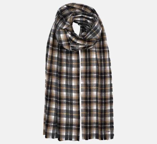 Echo - Aspen Plaid Blanket Wrap in Charcoal Heather