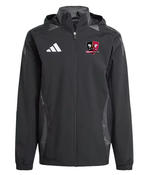 Exeter City x adidas 24/25 Black All Weather Jacket - Adults