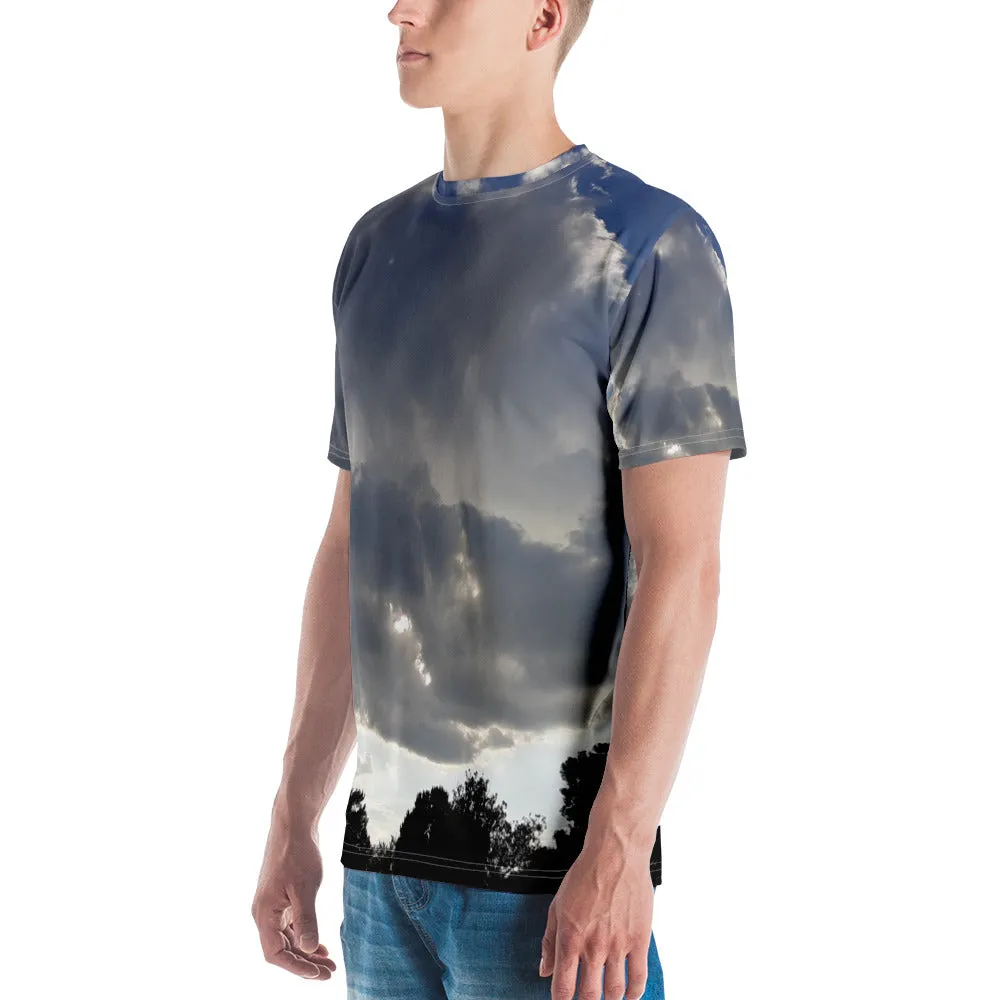 GG - Men's crew neck t-shirt - Trees & Clouds