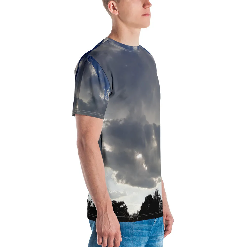 GG - Men's crew neck t-shirt - Trees & Clouds