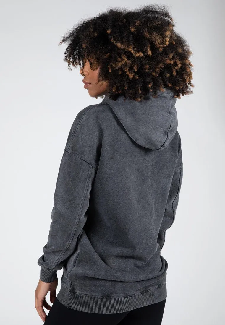 Gorilla Wear Crowley Womens Oversized Hoodie - Washed Grey