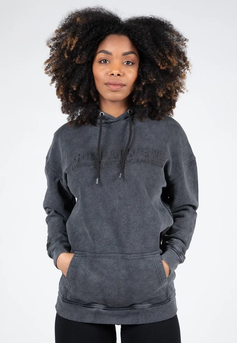 Gorilla Wear Crowley Womens Oversized Hoodie - Washed Grey