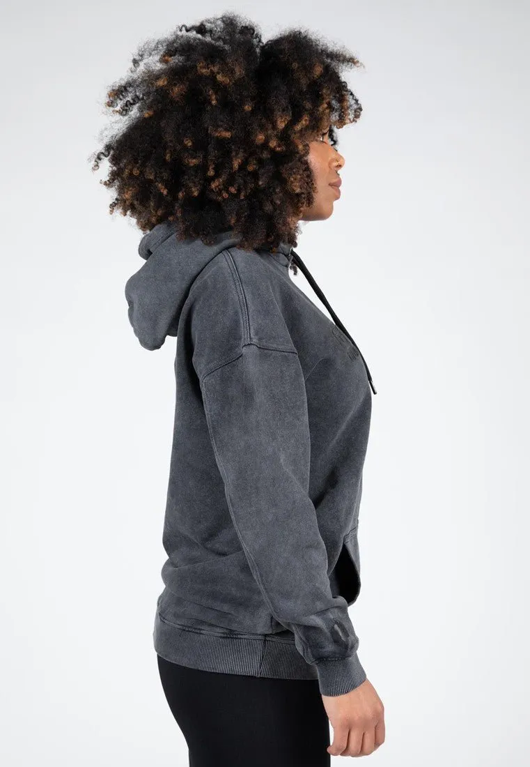 Gorilla Wear Crowley Womens Oversized Hoodie - Washed Grey