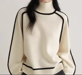 Half Turtleneck Knit Sweater