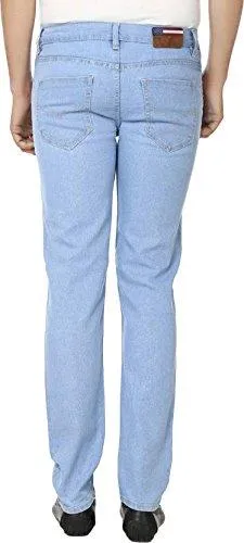 Ibs Mens Denim Slim Fit Jeans 32 (Sky Blue)