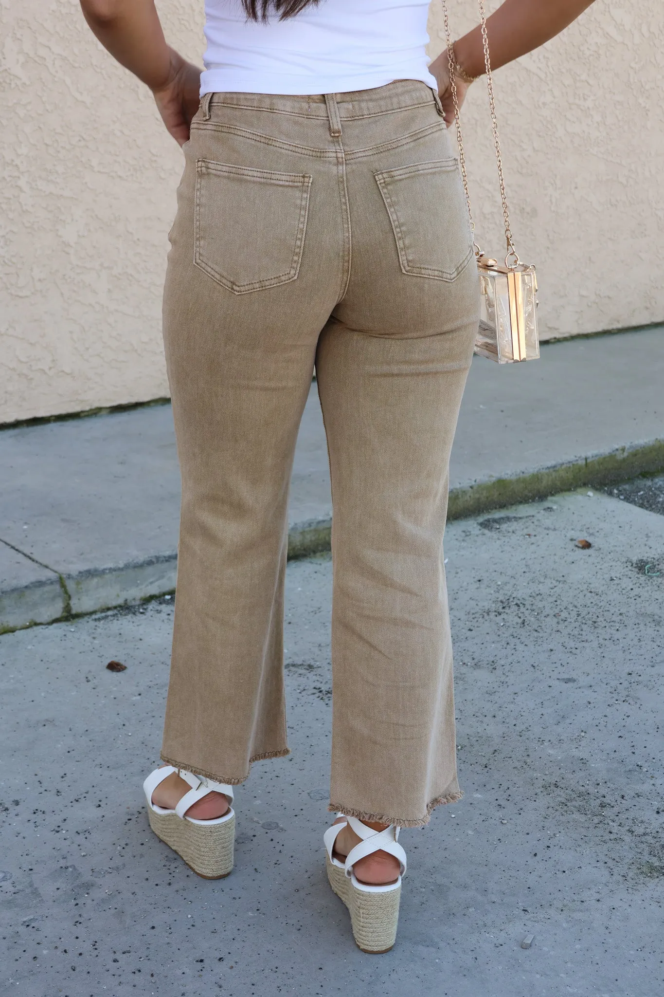 Jaylee Jeans In Camel