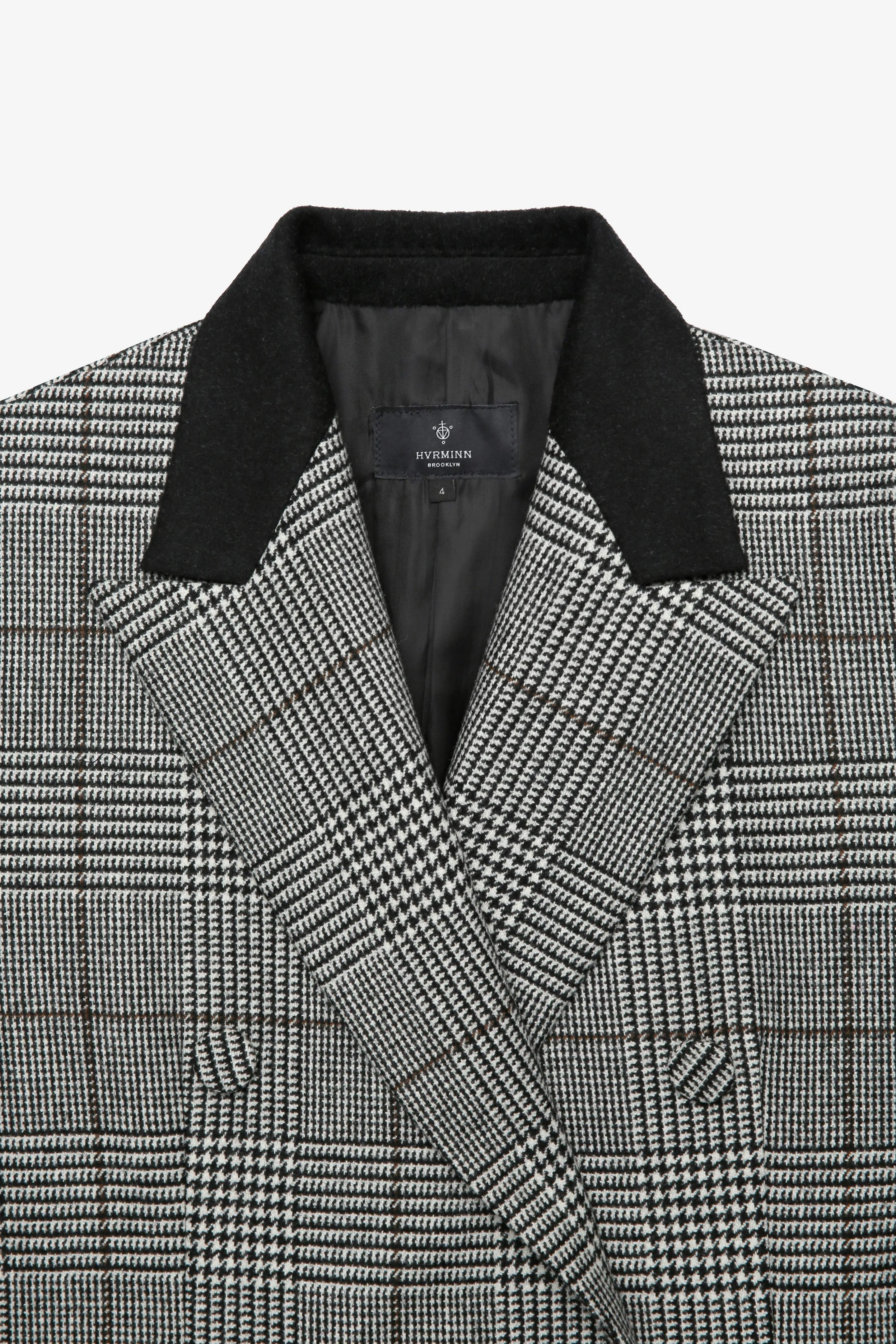 KATIE GLEN PLAID GRAY OVERCOAT