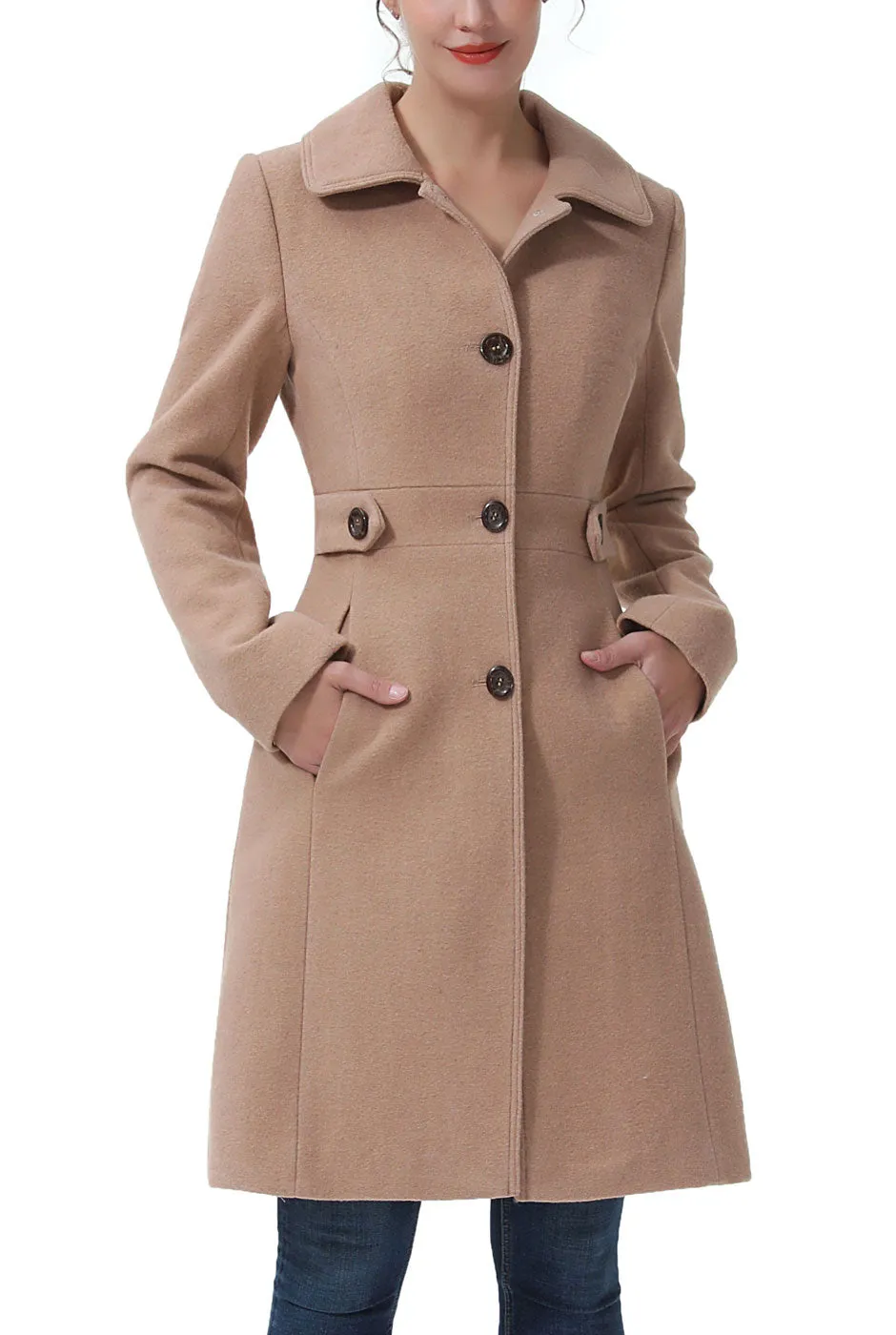 Kimi   Kai Women's "Heather" Wool Walking Coat